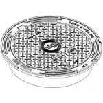 Plaukiojančio tipo šulinio dangtis DN700, 40T HIGA 830