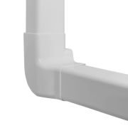 Dešinys vertikalus kampas 80x60 mm baltas