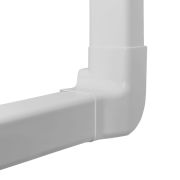 Kairysis vertikalus kampas 80x60 mm baltas