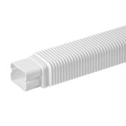 Lankstus gofruotas kanalas 80x60x590 mm baltas