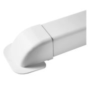 Sienas montāžas stūris 80x60 mm, balts