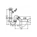 Sifonas plautuvei su skalb. maš. pajungimu Viega 101800