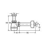 Sifonas bide Viega 120337